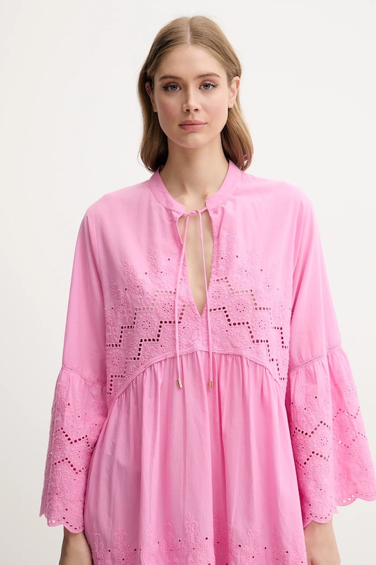 Îmbrăcăminte Melissa Odabash rochie de plajă din bumbac MO.SEBENNA roz