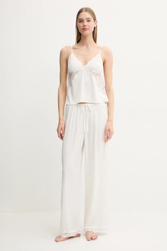 Pyžamové kalhoty Abercrombie & Fitch KI146.5051.111 béžová SS25