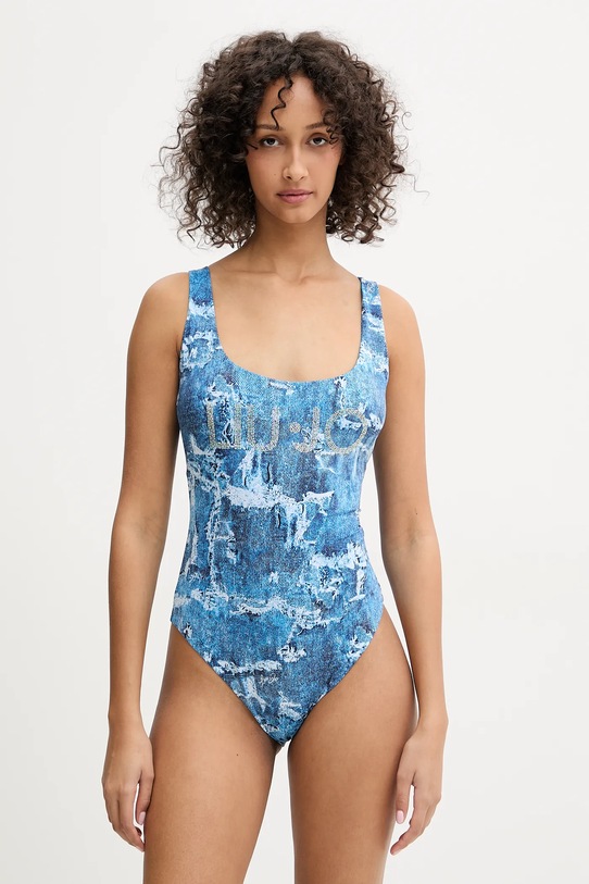 Jednodijelni kupaći kostim Liu Jo natpis plava VA5057.J4860