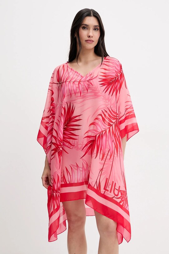 Liu Jo coperta spiaggia floreale rosso VA5173.T4902