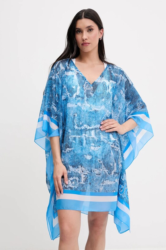Liu Jo coperta spiaggia floreale blu VA5173.T4902