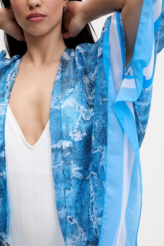 Plážový přehoz Liu Jo modrá VA5174.T4902