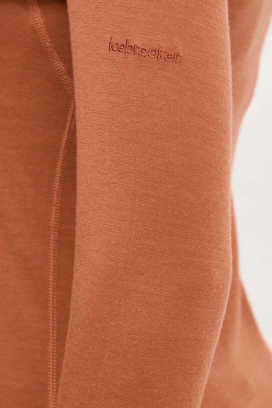 Icebreaker longsleeve funkcyjny Merino 200 Oasis brązowy IB1043750B01