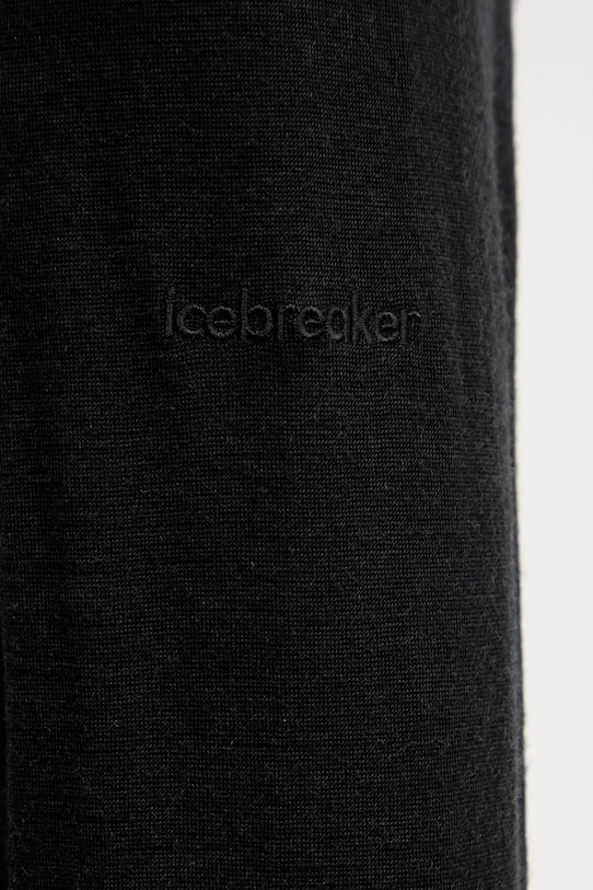 Funkční triko s dlouhým rukávem Icebreaker Merino 200 Oasis černá IBB043800011