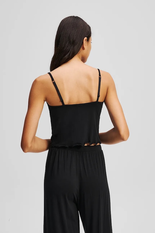 Pyžamo Karl Lagerfeld A2W45001 černá SS25