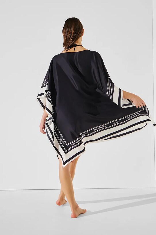 Κάπα παραλίας Karl Lagerfeld A2W46065 μαύρο SS25