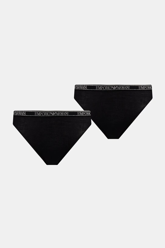 Труси Emporio Armani Underwear 2-pack трикотаж чорний EW000403.AF10889