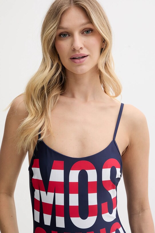 Odzież Moschino Underwear jednoczęściowy strój kąpielowy 4905.4902 granatowy