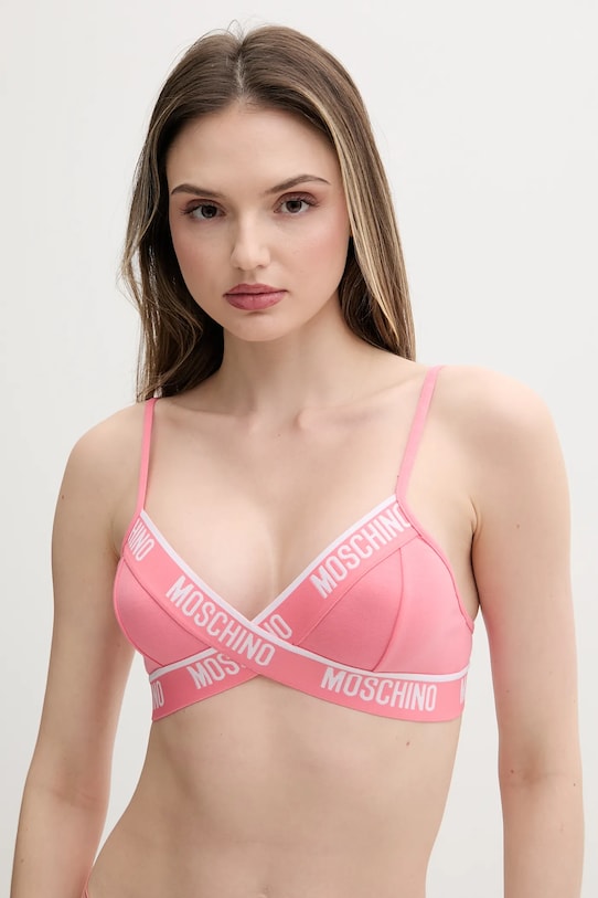 Podprsenka Moschino Underwear bez kostíc oranžová 1490.4406
