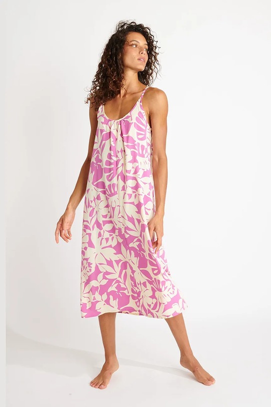 Пляжное платье Banana Moon Sarong цветы розовый CAPUCINE.SARONG