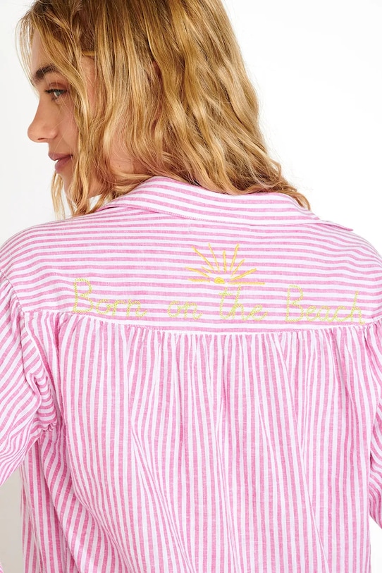 Plážová košeľa Banana Moon Varkala ružová KNIGHT.VARKALA