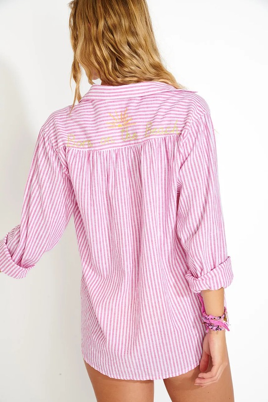 Plážová košeľa Banana Moon Varkala KNIGHT.VARKALA ružová