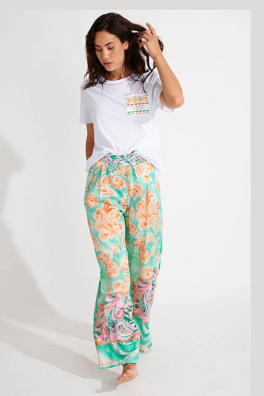 Îmbrăcăminte Banana Moon pantaloni de plajă Tchac MIMI.TCHAC turcoaz