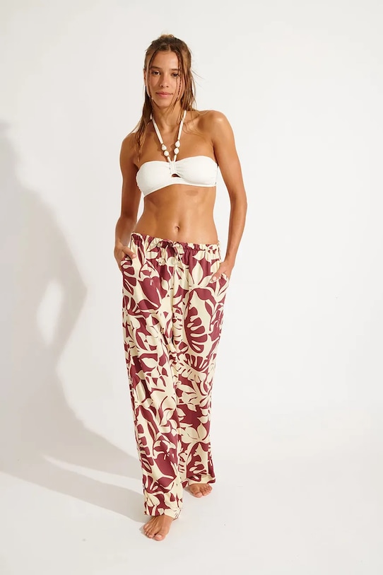 Plážové nohavice Banana Moon Sarong OKEAH.SARONG burgundské
