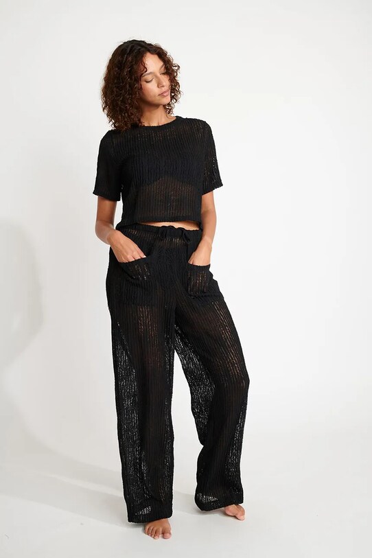 Banana Moon pantaloni de plaja Beachsoul OSMOZE.BEACHSOU negru SS25