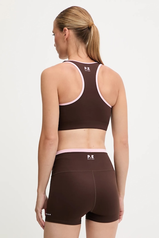 Oblečení Sportovní podprsenka P.E Nation Stellar 243C342 hnědá