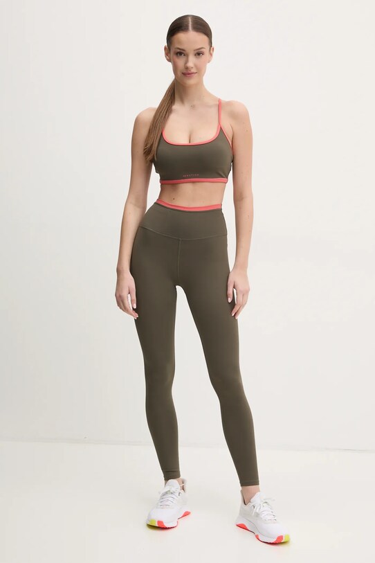 Спортивный бюстгальтер P.E Nation Fundamental 251C270 зелёный SS25