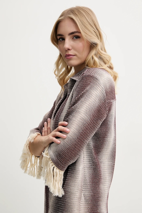 OAS sukienka plażowa bawełniana brązowy 4512.06