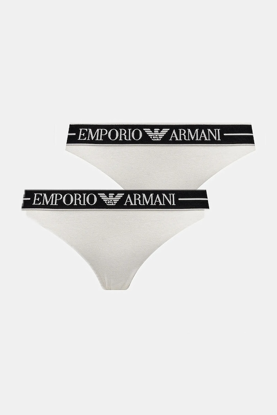 Emporio Armani Underwear chiloti 2-pack figi bej EW000403.AF10881