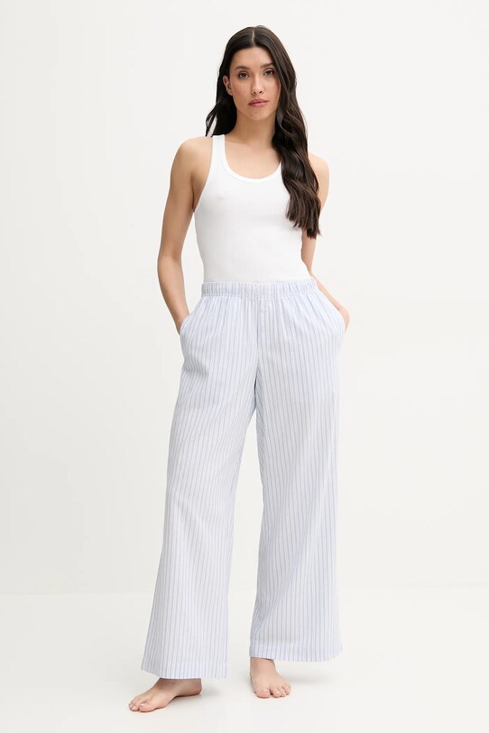 Памучно долнище на пижама Hollister Co. KI346.5011.204 син SS25
