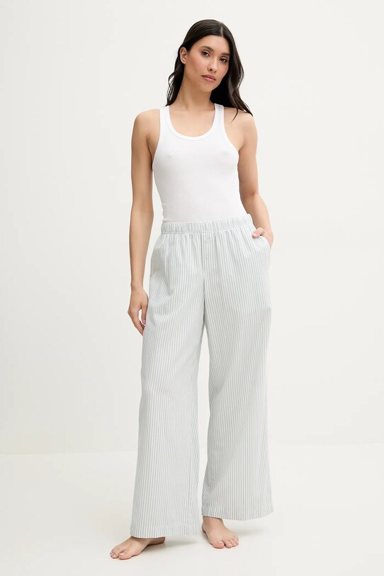 Bavlněné pyžamové kalhoty Hollister Co. KI346.5061.304 zelená SS25