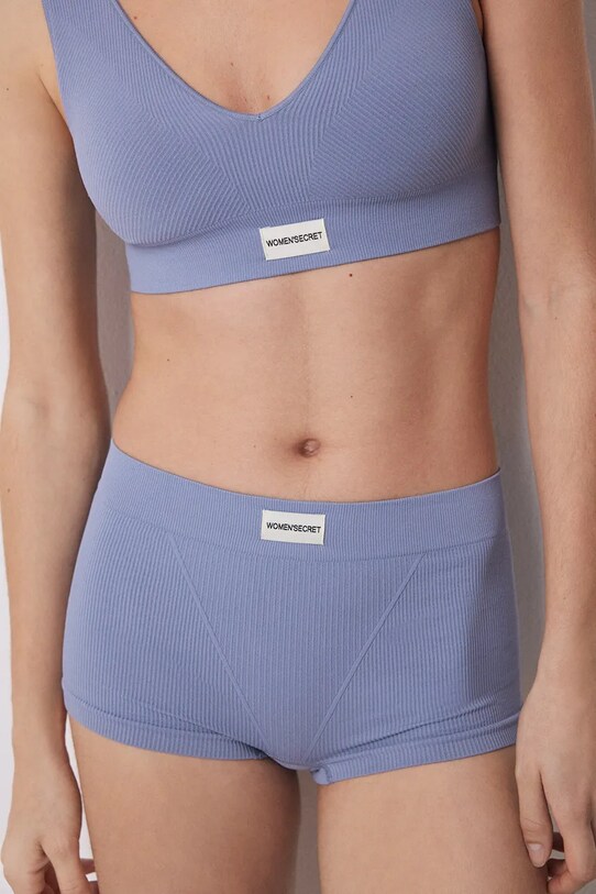 women'secret bokserki dzianina niebieski 5129131