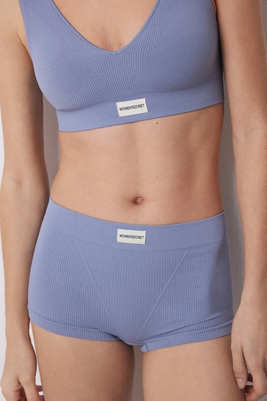 women'secret boxeralsó sima kék 5129131