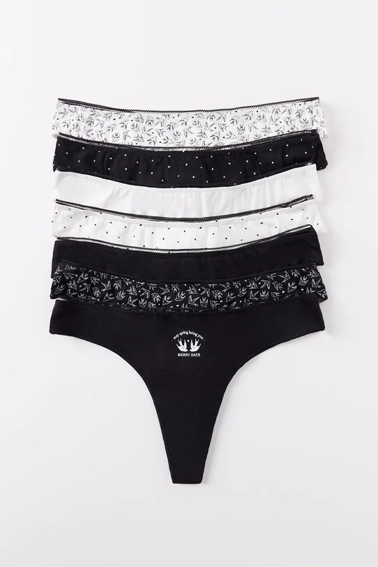 women'secret stringi bawełniane 7-pack 4939945 multicolor SS25