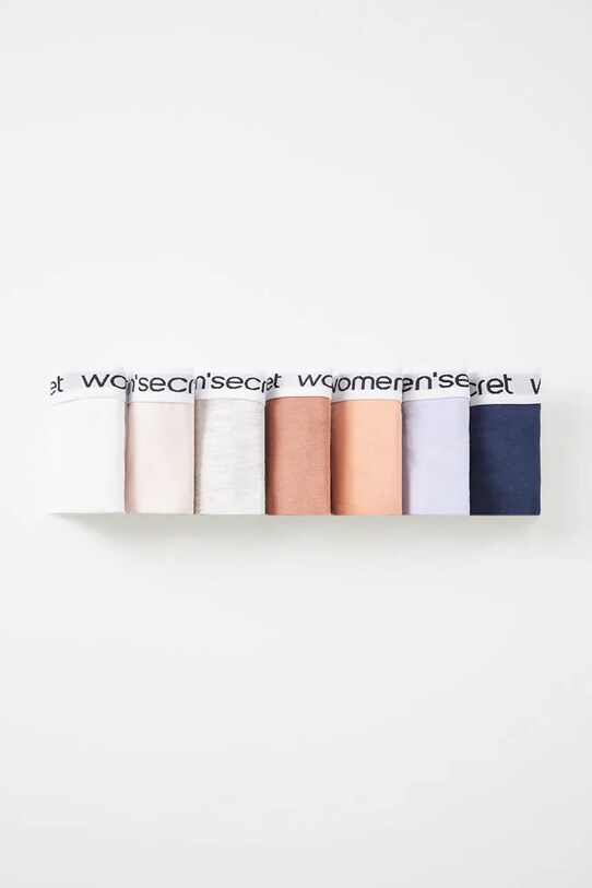 women'secret stringi bawełniane 7-pack bawełna multicolor 4939957