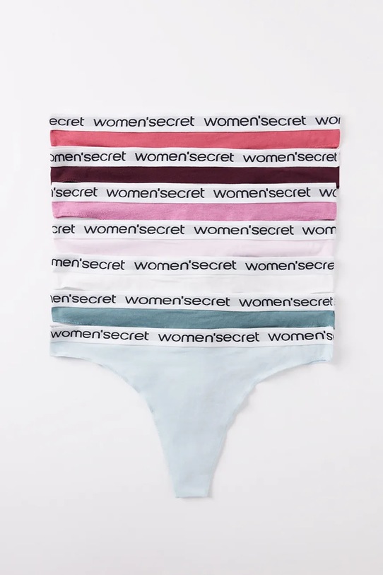 women'secret stringi bawełniane 7-pack 4939959 multicolor SS25