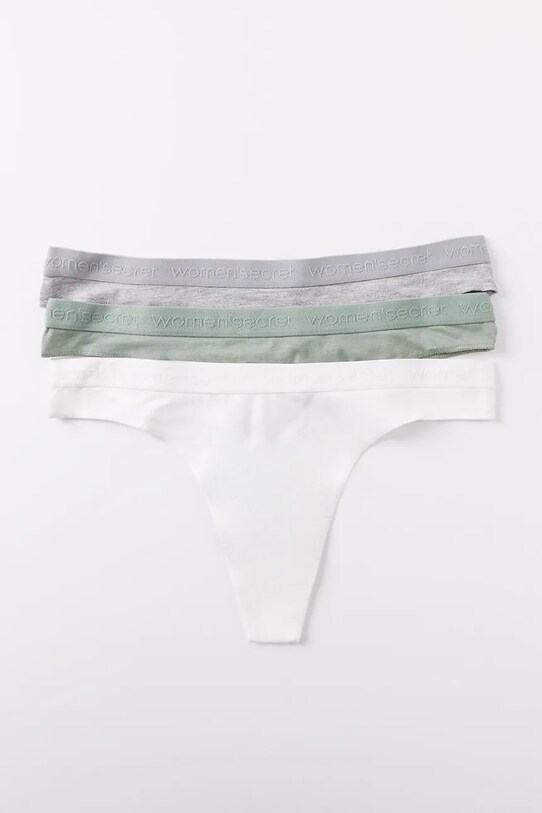 women'secret stringi bawełniane 3-pack 4939950 multicolor SS25