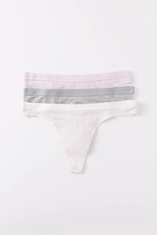 Бавовняні стрінги women'secret 3-pack 4939951 барвистий SS25