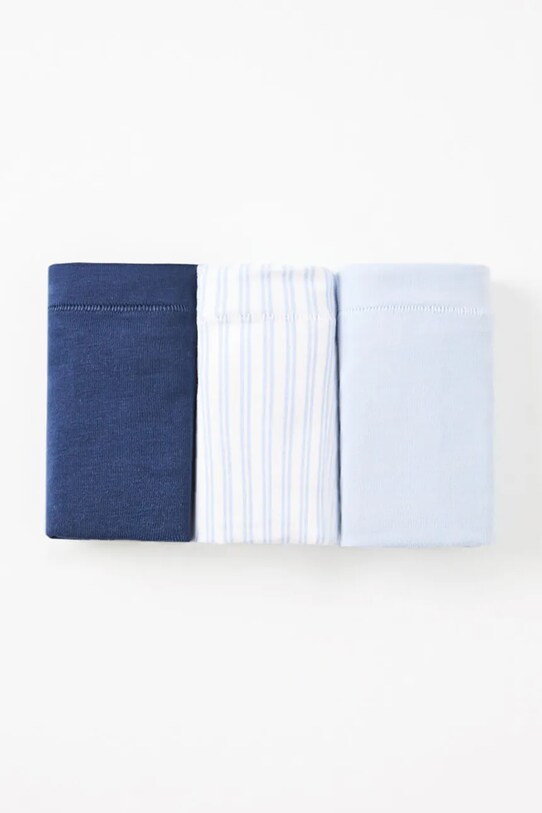 Βαμβακερά εσώρουχα women'secret 3-pack λεπτό μοτίβο μπλε 4939944