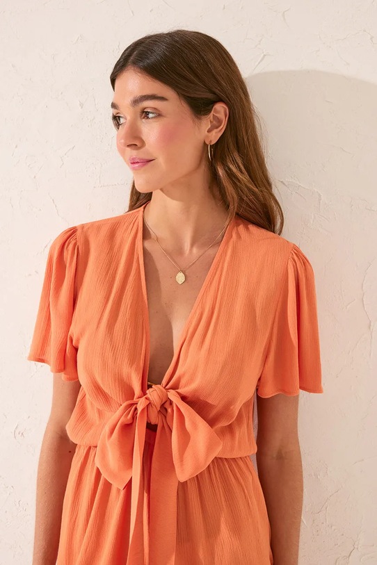 Plážový overal women'secret 5549918 oranžová SS25