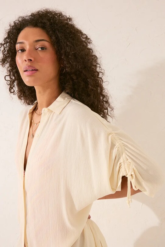 Одяг Пляжна сорочка women'secret 5549919 бежевий