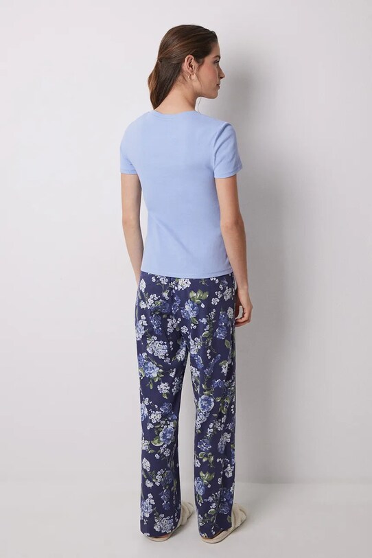 Bavlněné pyžamo women'secret 3599151 modrá
