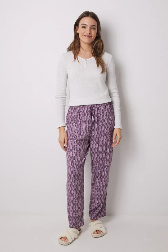 Пижамные брюки women'secret ткань фиолетовой 3709650