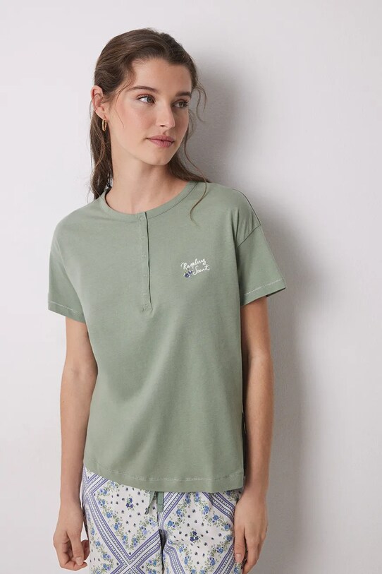Хлопковая пижама women'secret 3599160 зелёный SS25