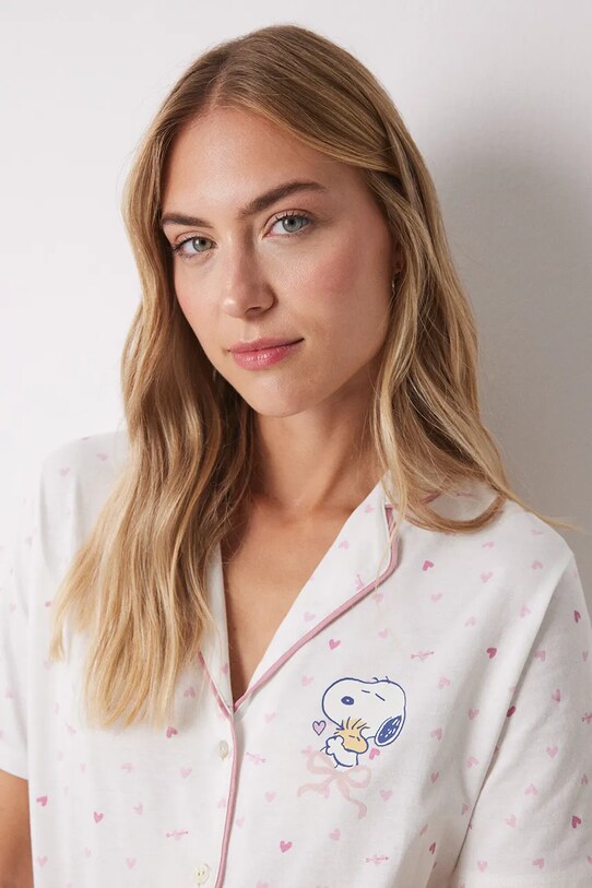 Одяг Бавовняна піжама women'secret SNOOPY 3139851 бежевий