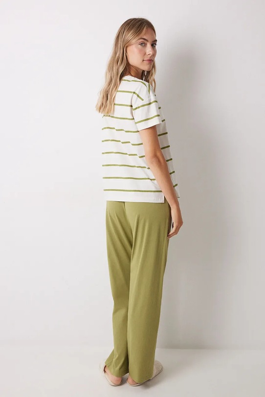 women'secret set de pijama de bumbac GARFIELD 3139846 verde