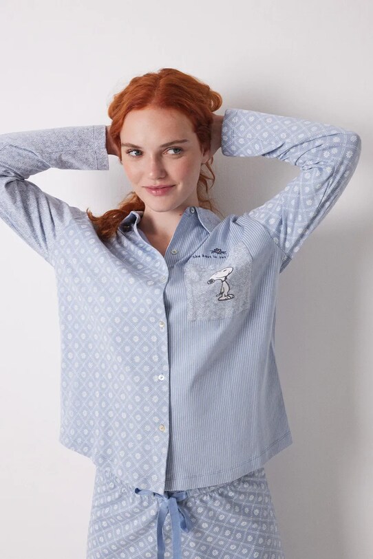 Хлопковая пижама women'secret 3599166 голубой SS25