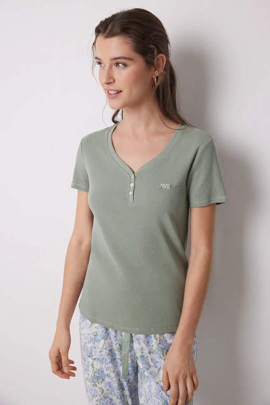 Хлопковая пижама women'secret 3599152 зелёный SS25