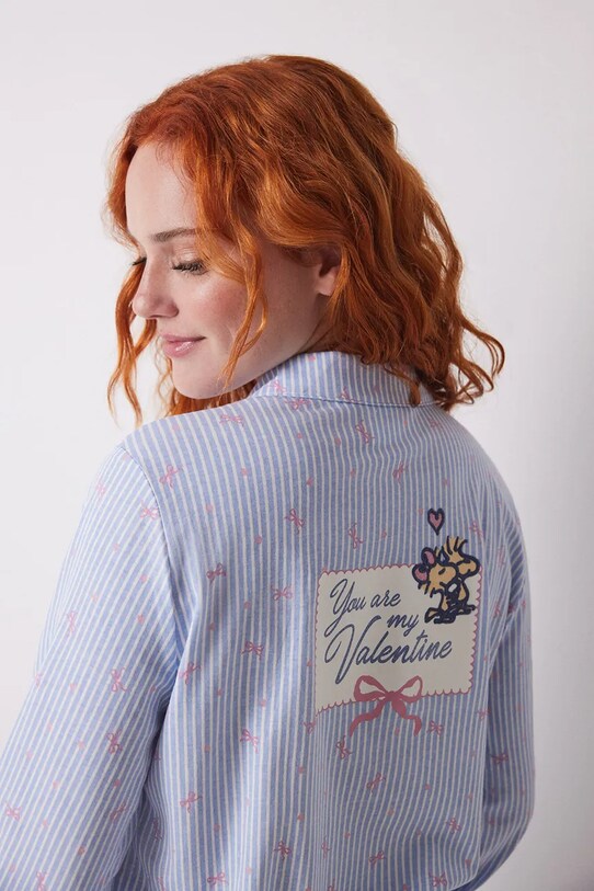 Одяг Бавовняна піжама women'secret SNOOPY 3139837 блакитний