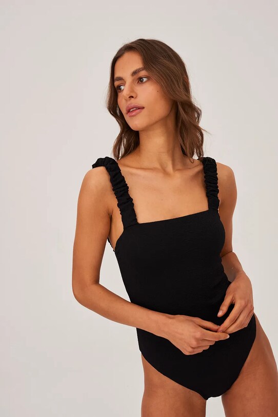 Цял бански Undress Code Wild Cat Swimsuit Plain 791 черен SS25