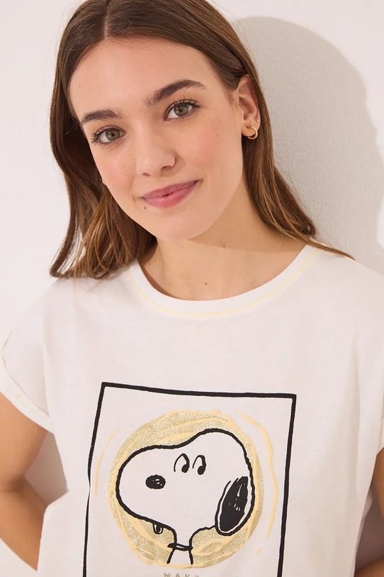 Îmbrăcăminte women'secret set de pijama de bumbac 3139874 bej