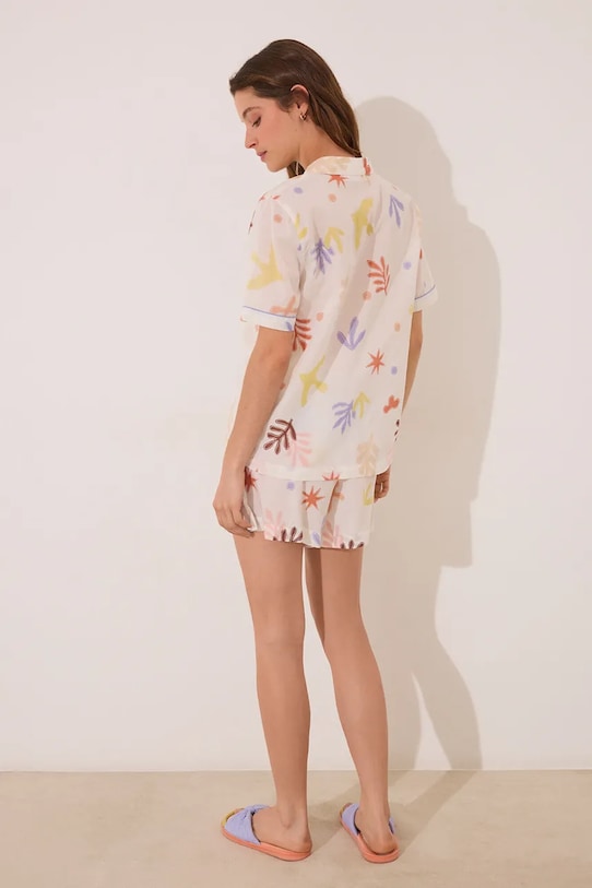 Бавовняна піжама women'secret 3599182 бежевий