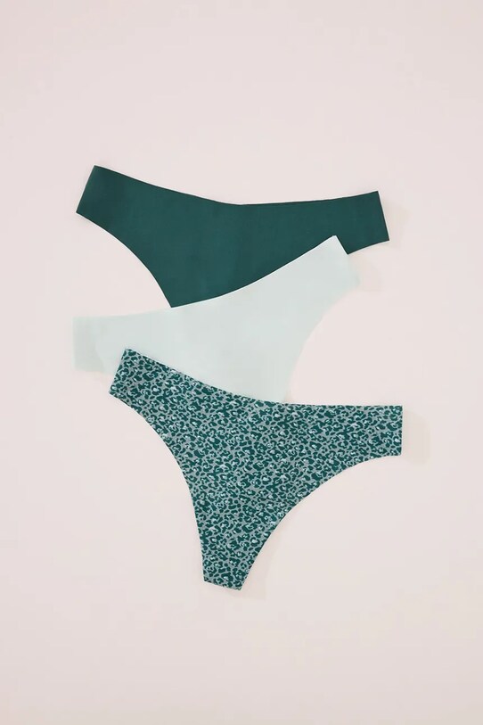 women'secret stringi 3-pack 4939010 turkusowy SS25