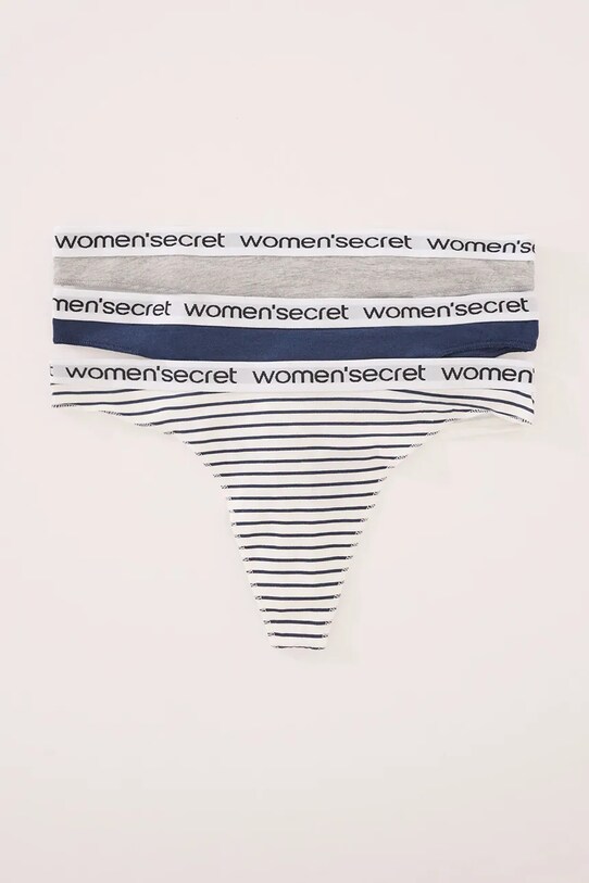 women'secret stringi 3-pack 4939017 granatowy SS25