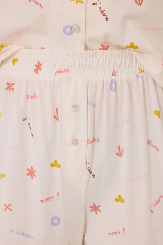 women'secret pijamale de bumbac bej 3599171