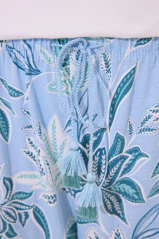 women'secret set de pijama de bumbac turcoaz 3599174